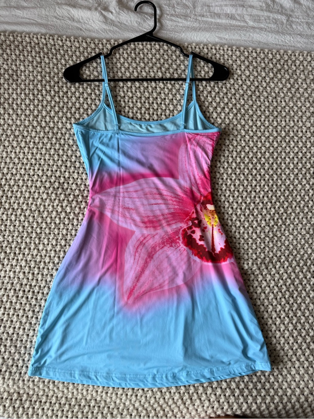 White Fox Maybe Later Mini Dress Malibu Breeze - Picture 3 of 3